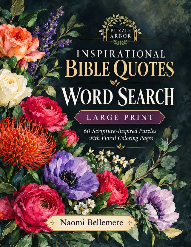 Cover of Inspirational Bible Quotes Word Search (Large Print)